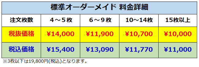 ドレス料金